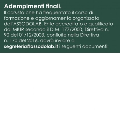 Diritto Tributario adempimenti finali del corsista